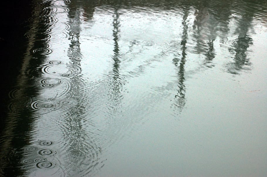 Water, Highlights, Channel, clouds, reflection, no people, backgrounds HD wallpaper