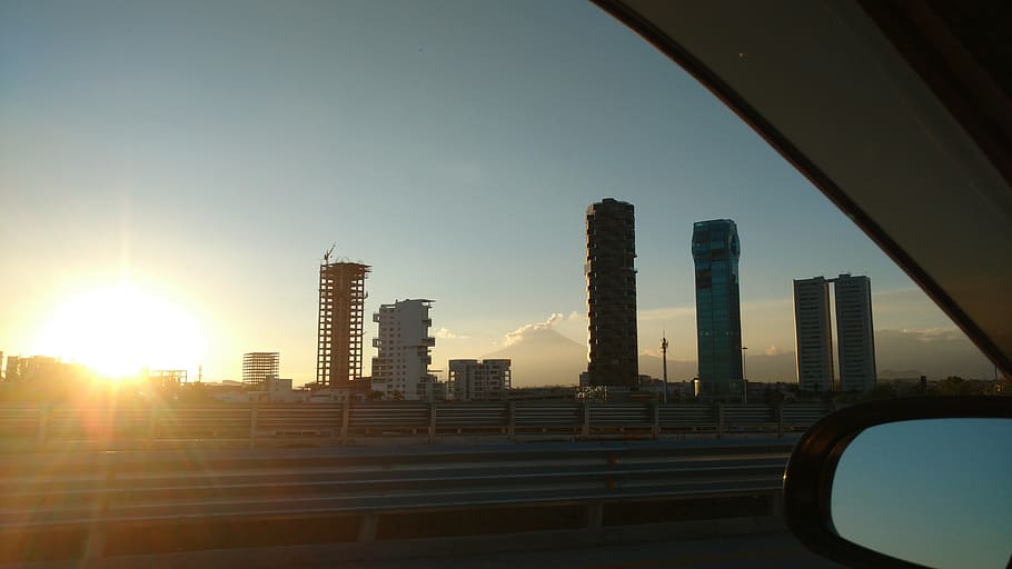 City, Buildings, Sunset, architecture, skyscraper, building exterior HD wallpaper