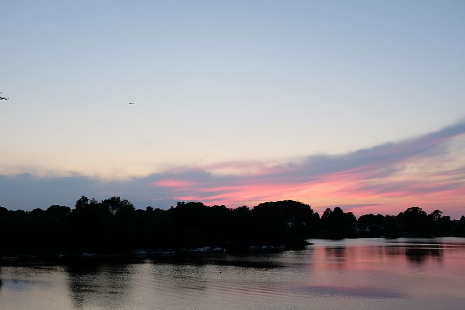 sunset, cloud, summer, sky, nature, landscape, outdoor, summer landscape HD wallpaper