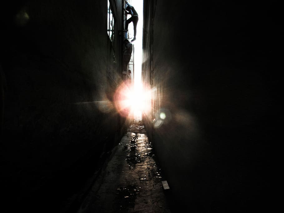 Hd Wallpaper Untitled Alley Alleyway Sunlight City Urban Man Male Steps Wallpaper Flare