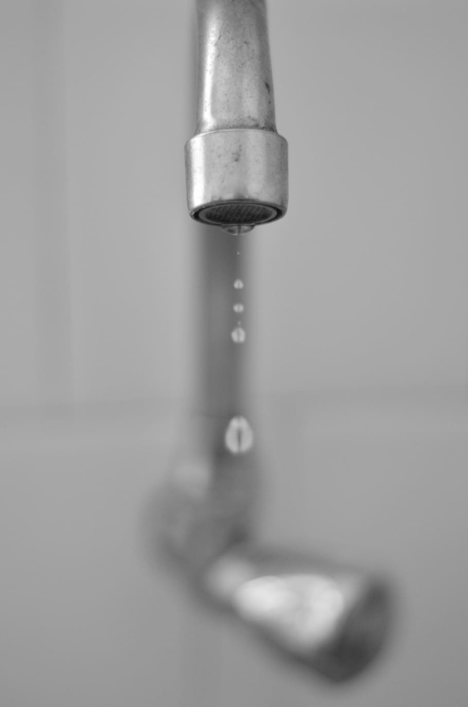 tap, drop, kitchen, faucet, water, close-up, metal, bathroom HD wallpaper