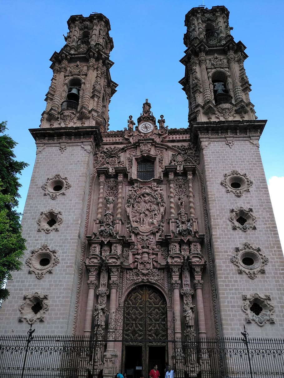 mexico, taxco, church, architecture, built structure, building exterior, HD wallpaper