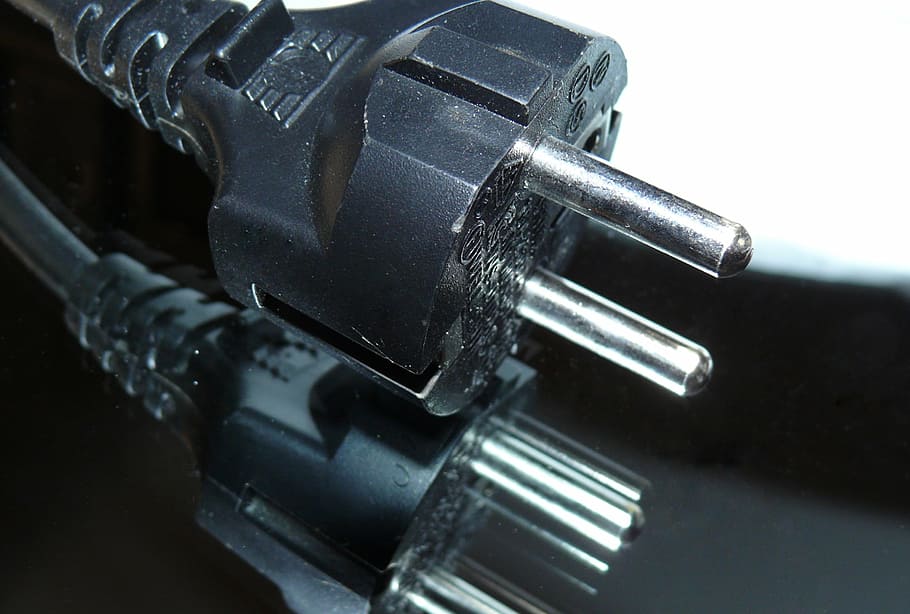 plug, schuko plug, electric plug, plug connection, safety plug HD wallpaper