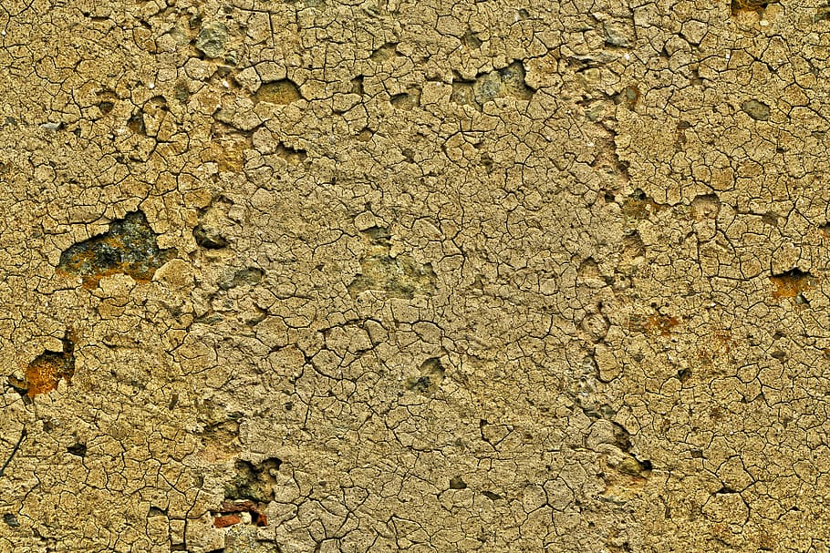 wall, facade, plaster, cracked, structure, texture, background HD wallpaper