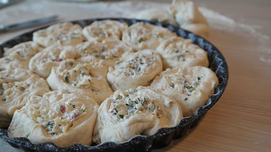 roll, bread, dough, raw, bake, baked goods, homemade, colorful rolls HD wallpaper