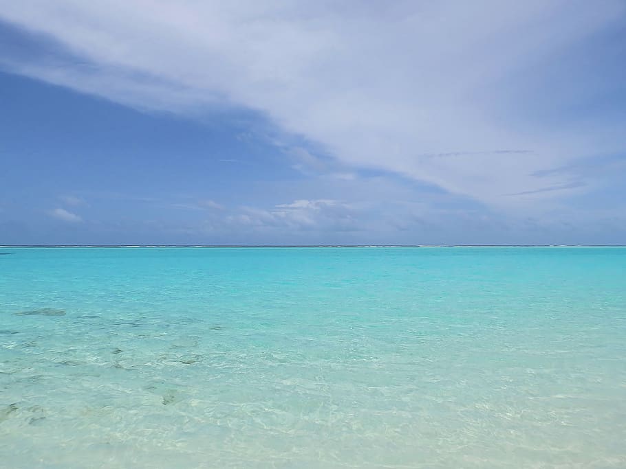HD wallpaper: holidays, reef, paradise, lazur, blue, maldives, sky ...