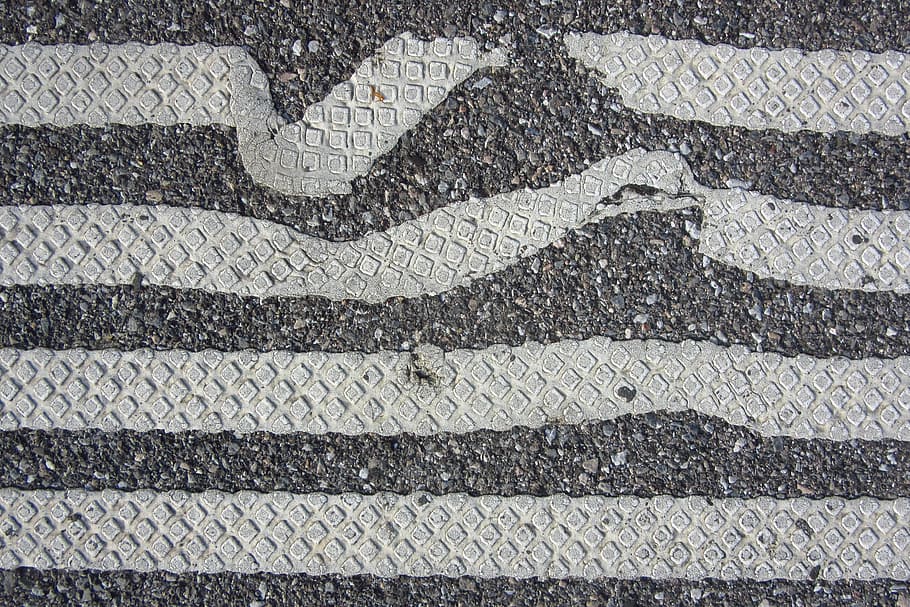 asphalt, stripes, error, distorted, squares, texture, pattern HD wallpaper