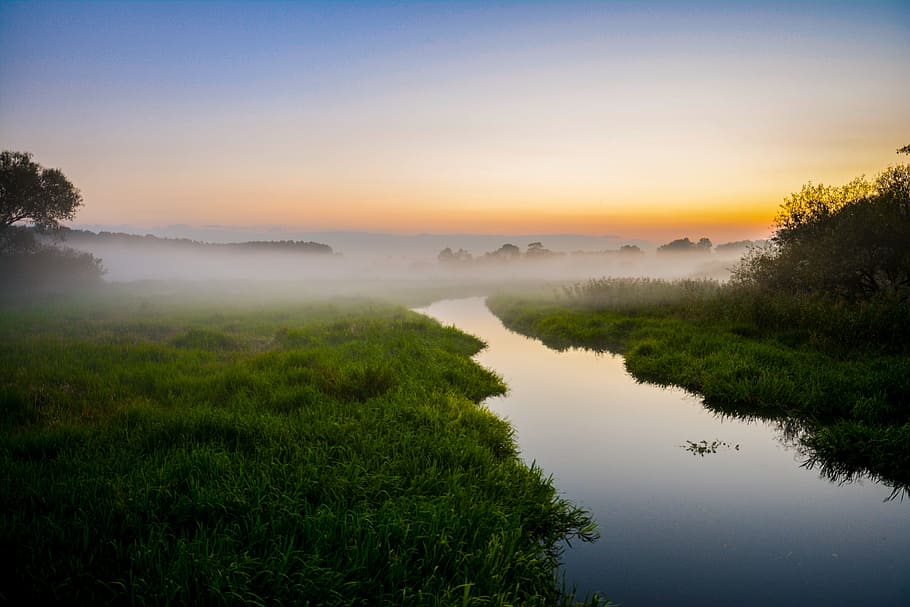 Nature, River, Landscape, Water, behind, poland, the beauty of nature HD wallpaper