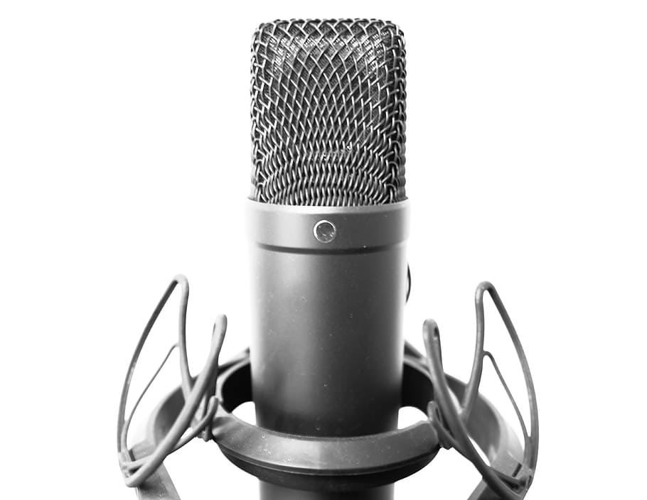 karaoke, microphone, sound, audio, voice, equipment, chrome