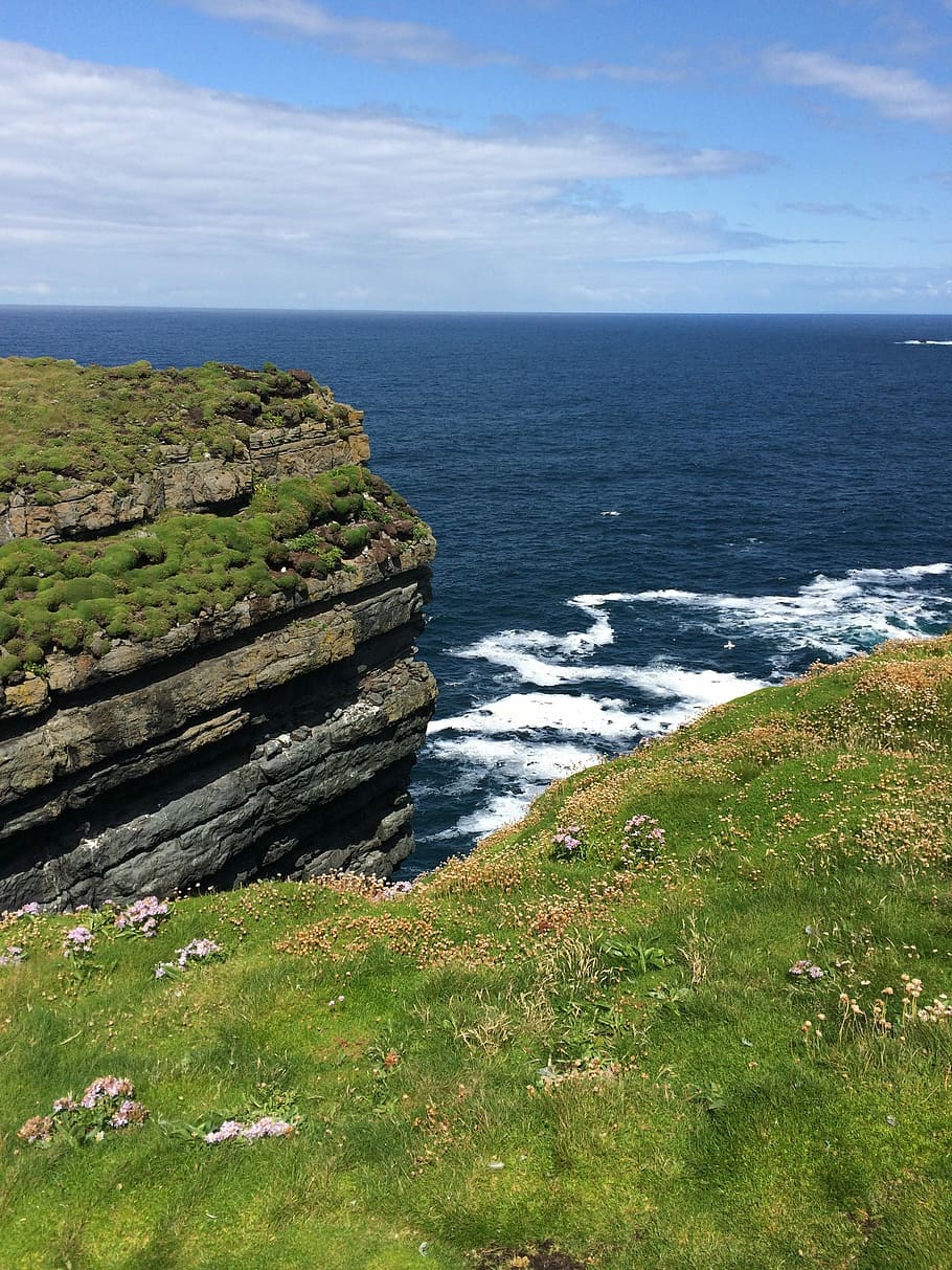 Ireland, Loop Head, Ocean, sea, horizon over water, nature HD wallpaper