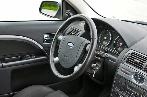 black Ford car cockpit, mondeo, auto, replacement lamp, used HD wallpaper