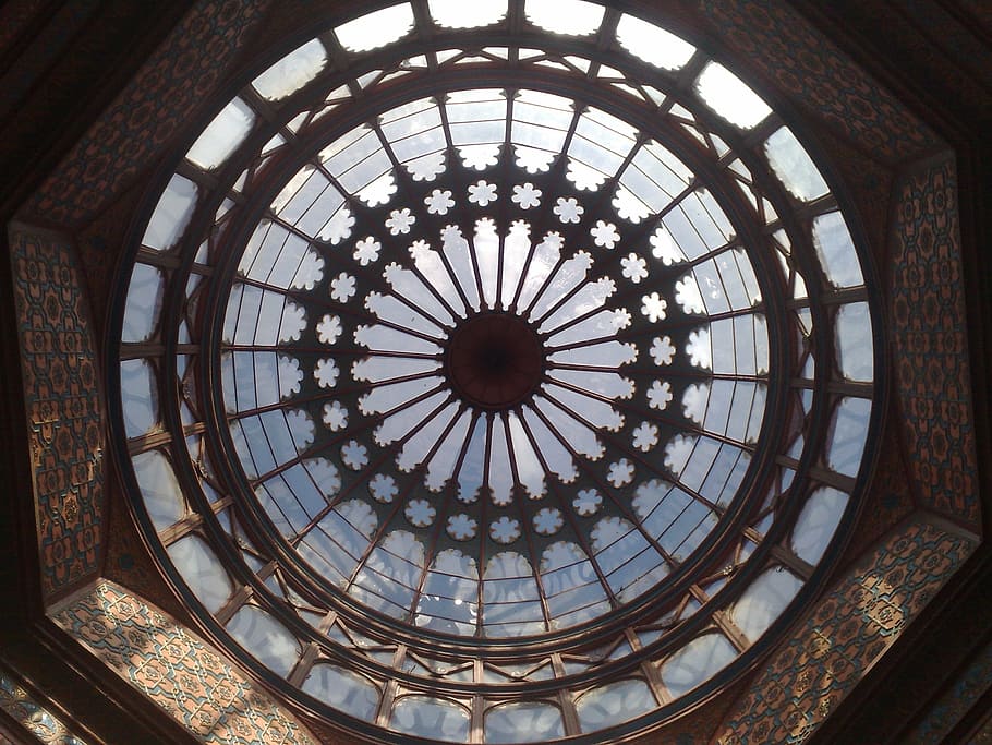 dome, light, sun, ceiling, kiosk, moorish kiosk, built structure HD wallpaper