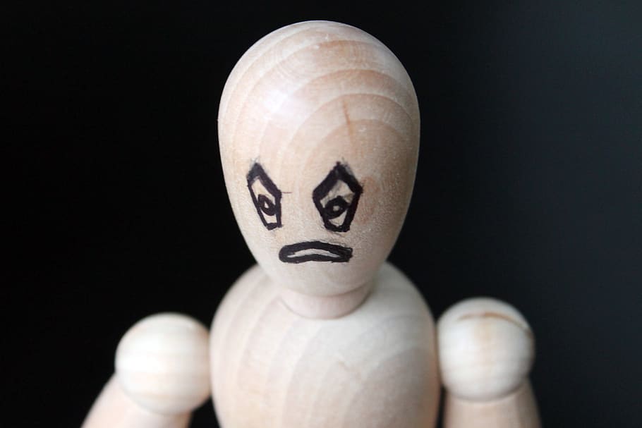 evil, scary, angry, black background, human representation HD wallpaper