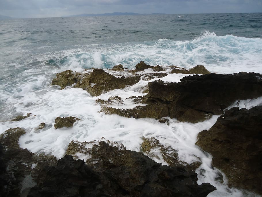 Coast, Sea, storm, nature, water, no people, wave, outdoors HD wallpaper