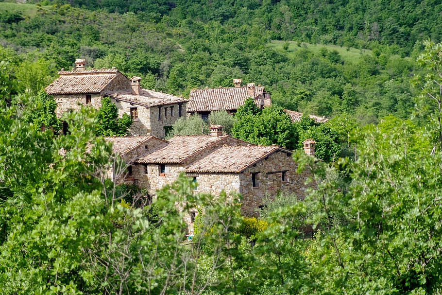 Tavernelle, Medieval, Village, Perugia, medieval village, umbria, HD wallpaper