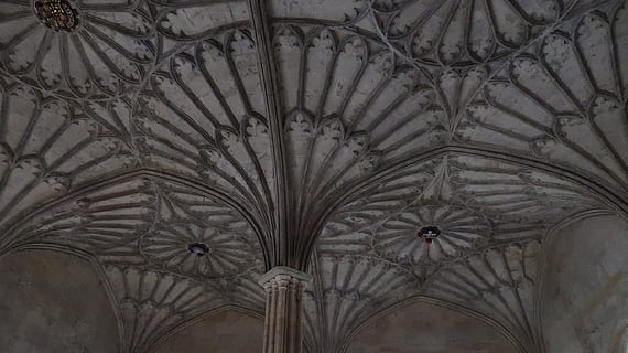 oxford, ceiling, england, architecture, built structure, building exterior HD wallpaper