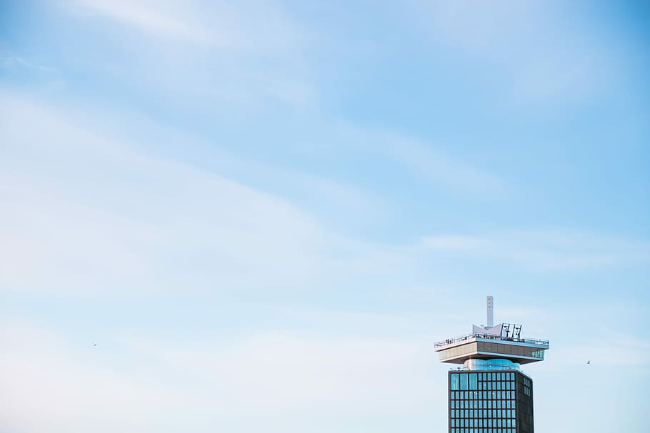 aerial view of high-rise building, photography of building, minimal HD wallpaper