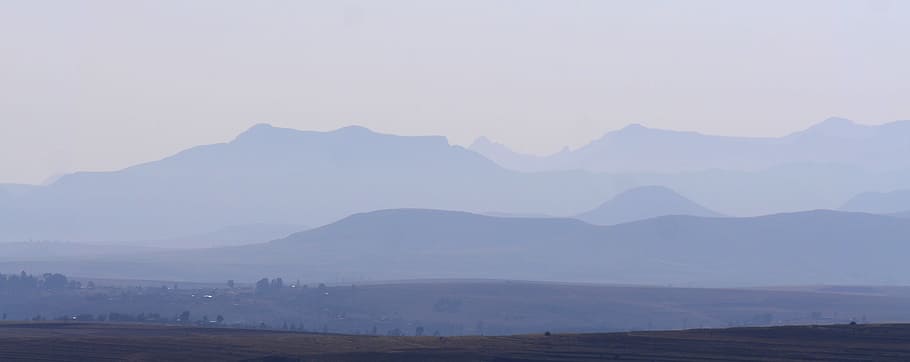 Lesotho, Landscape, morgenstimmung, mountains, mood, no people, HD wallpaper