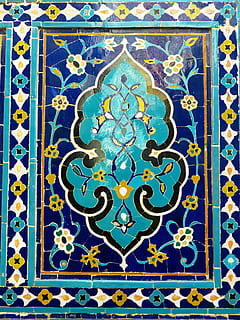 uzbekistan, mosaic, pattern, artfully, turquoise, majolica HD wallpaper