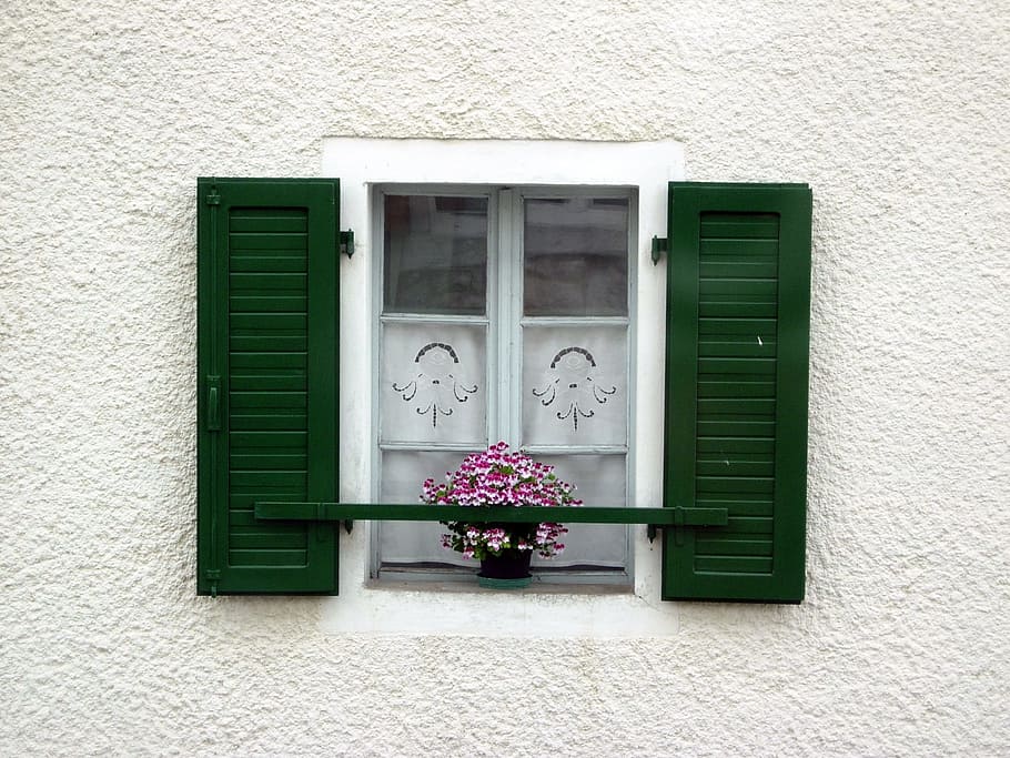 Luserna, Trentino, Window, green color, building exterior, architecture HD wallpaper