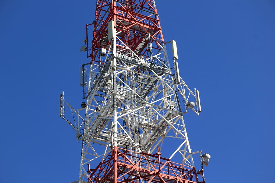 poland, telecom, telecommunication, tower, transmission, gsm, HD wallpaper