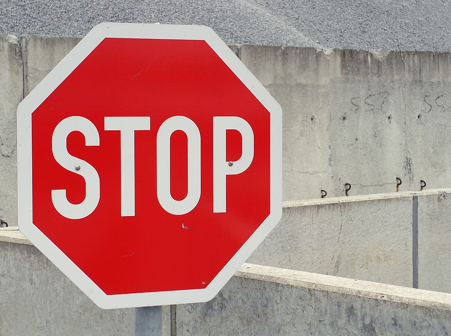 Stop signage, shield, warning, street sign, attention, road sign HD wallpaper