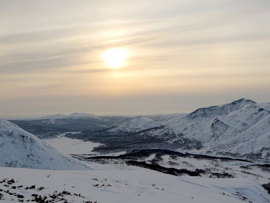 mountains, ridge, slopes, rocks, snow, stones, height, open space HD wallpaper
