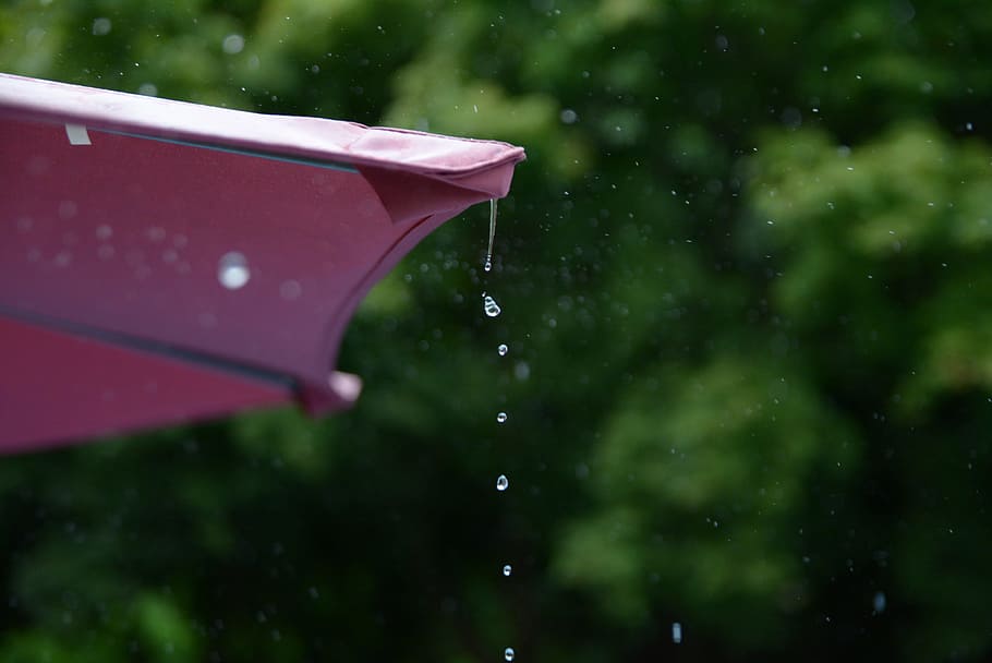 Gutter, Rainwater, Trickle, non, umbrella, parasol, summer HD wallpaper