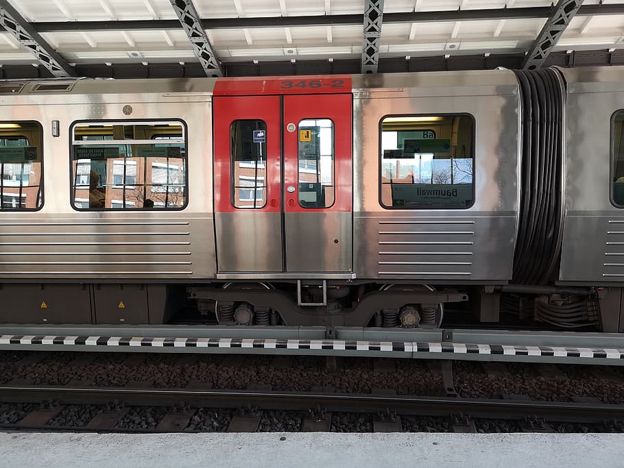 train, railway, railway line, rail transportation, public transportation HD wallpaper