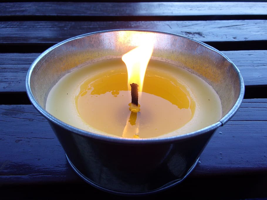 flame, candle, light, lighting, night, wax, reflection, candleholder HD wallpaper