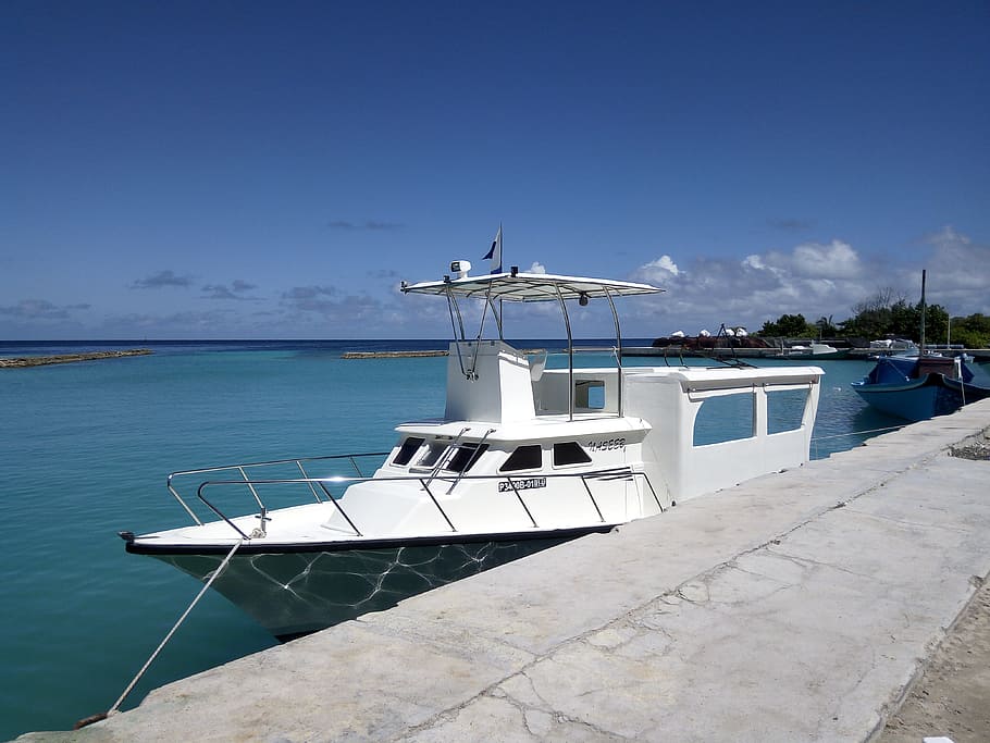 boad, speedboat, thoddoo, maldives, sea, ocean, water, todd HD wallpaper