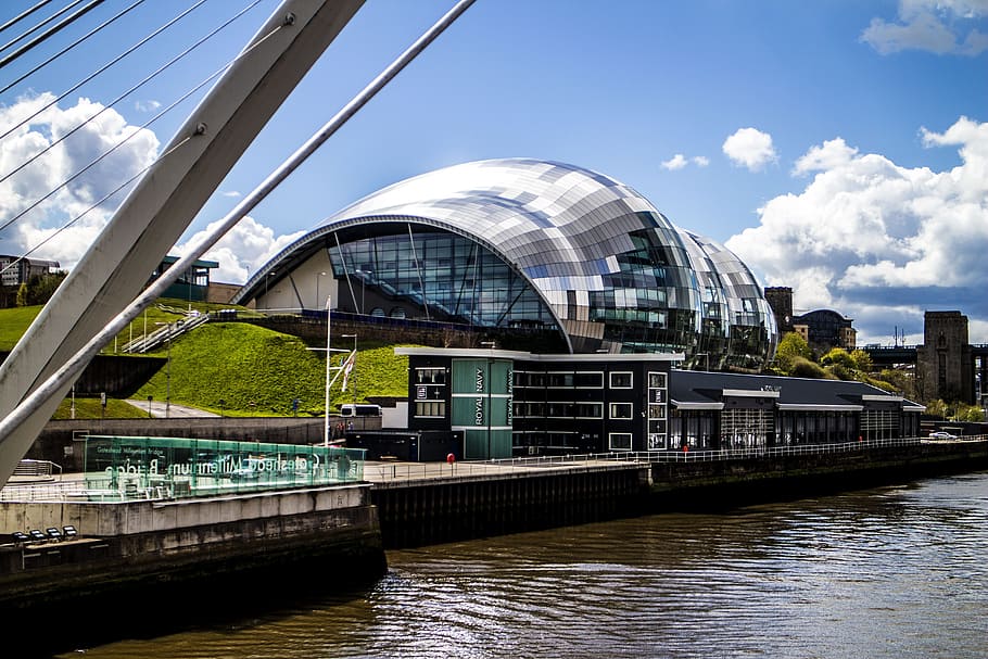 newcastle, river, structure, built structure, water, architecture HD wallpaper