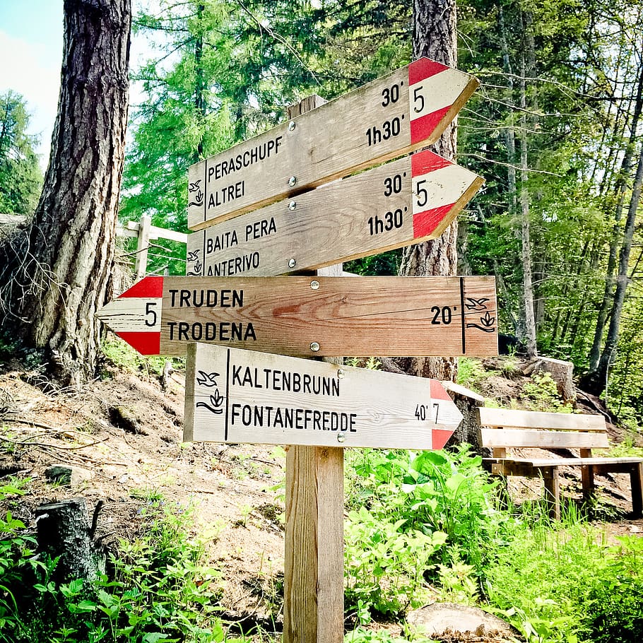 directory, signs, note, away, signposts, nature, direction HD wallpaper