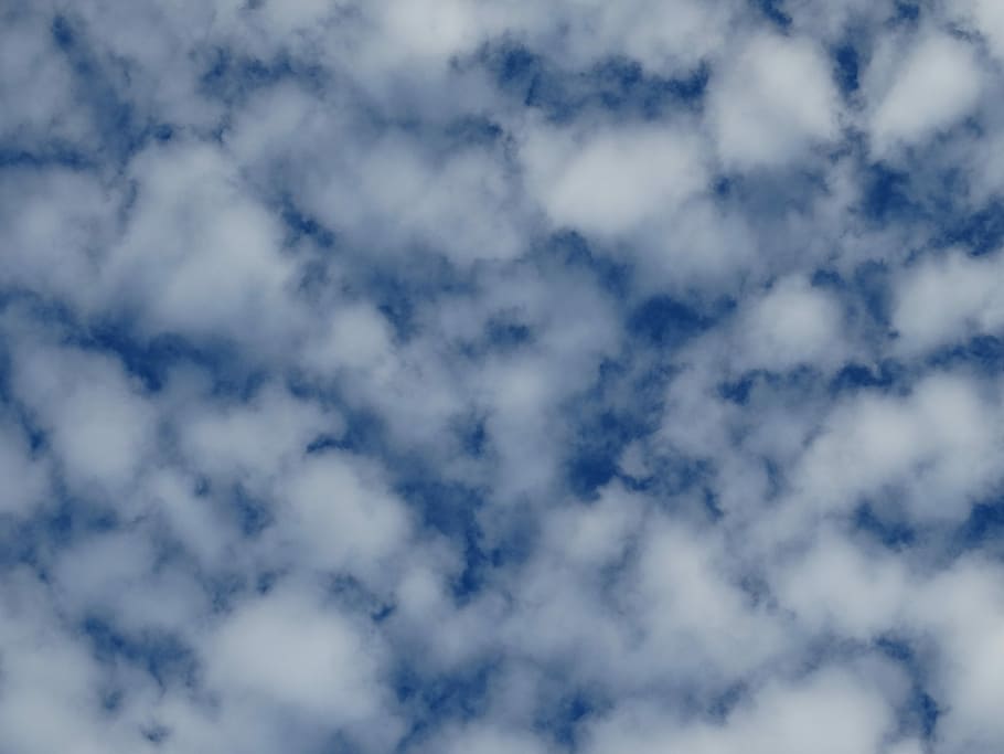 Sky, Clouds, Pattern, blue, backgrounds, cloud - sky, cloudscape HD wallpaper