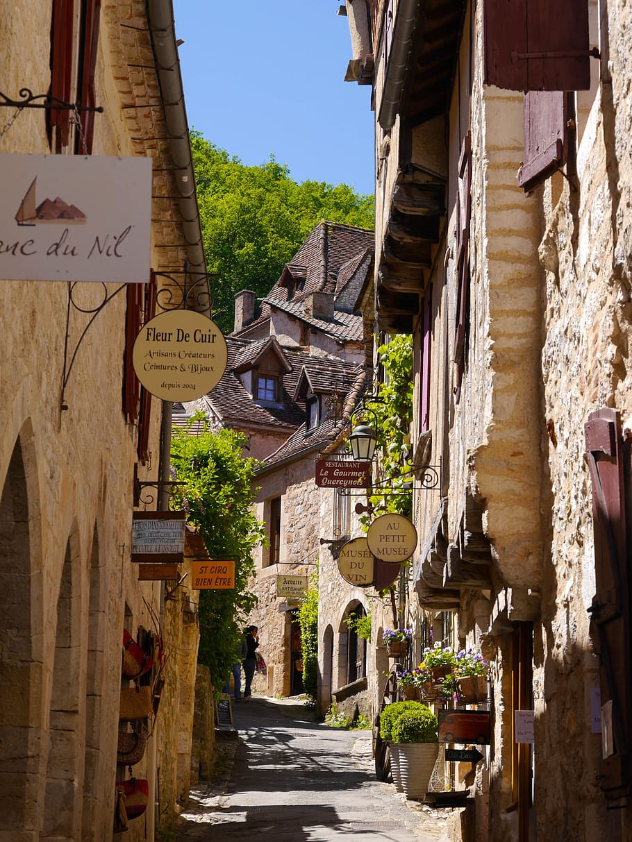 Saint Cirq Lapopie, Lovely Street, france, architecture, medieval, HD wallpaper