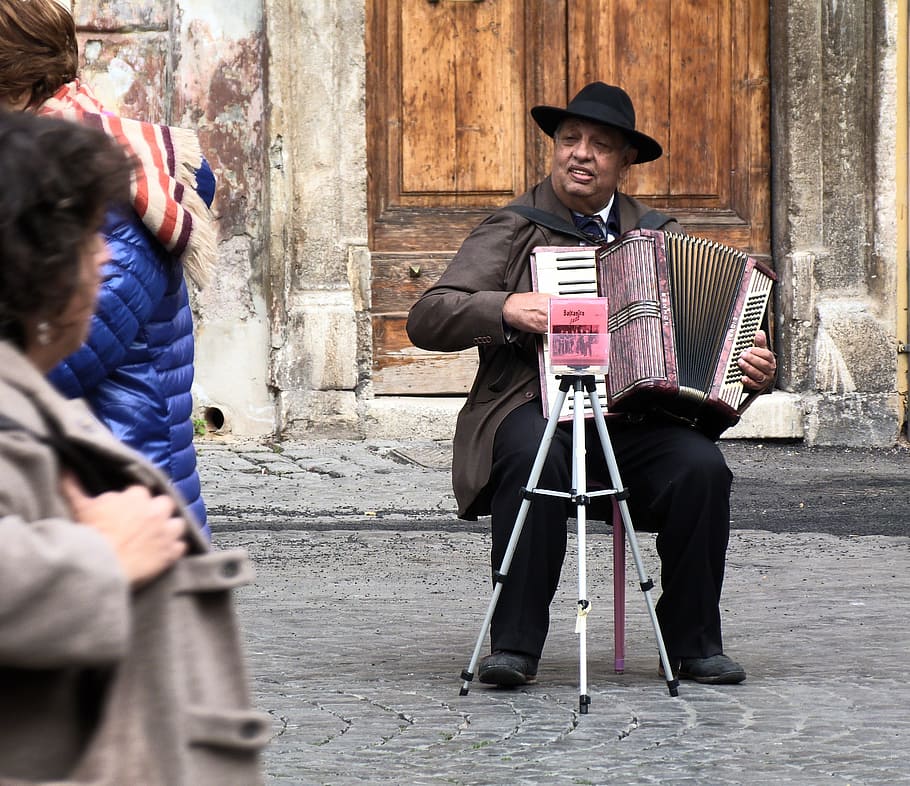 Rome, Street Musician, Italy, Holiday, buskers, avert, really, HD wallpaper