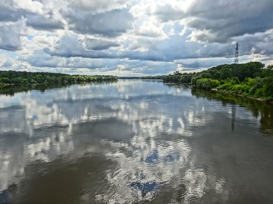 vistula, bydgoszcz, river, poland, water, nature, landscape, HD wallpaper