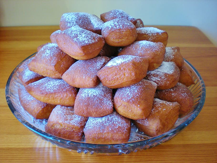 donuts, pastries, eating, sweet food, food and drink, still life HD wallpaper
