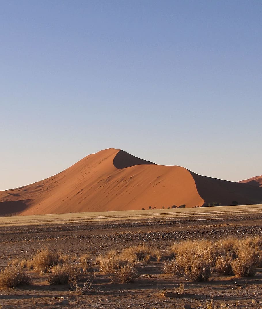 sossusvlei, dune 45, namibia, sand, desert, drought, africa, HD wallpaper