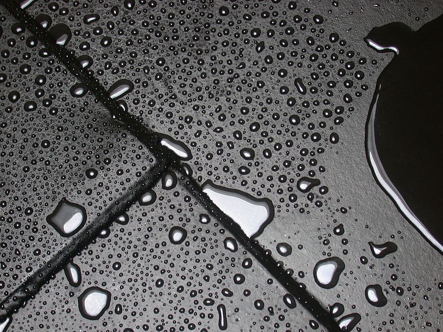 drops, water, bottom, surface, the ground floor, condensation HD wallpaper