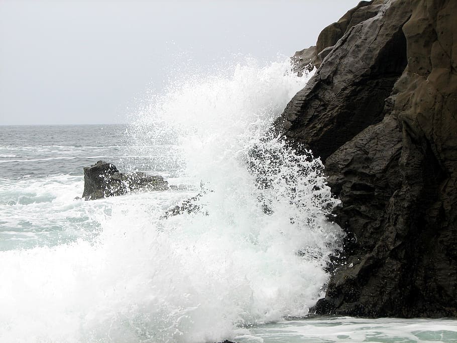 wave, crashing wave, ocean, breaking wave, sea, nature, water HD wallpaper