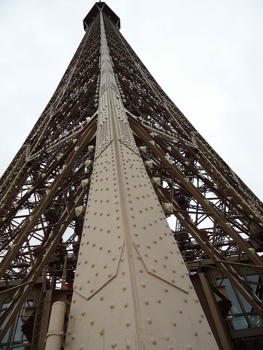 Eiffel Tower, Paris, Iron, built structure, low angle view HD wallpaper