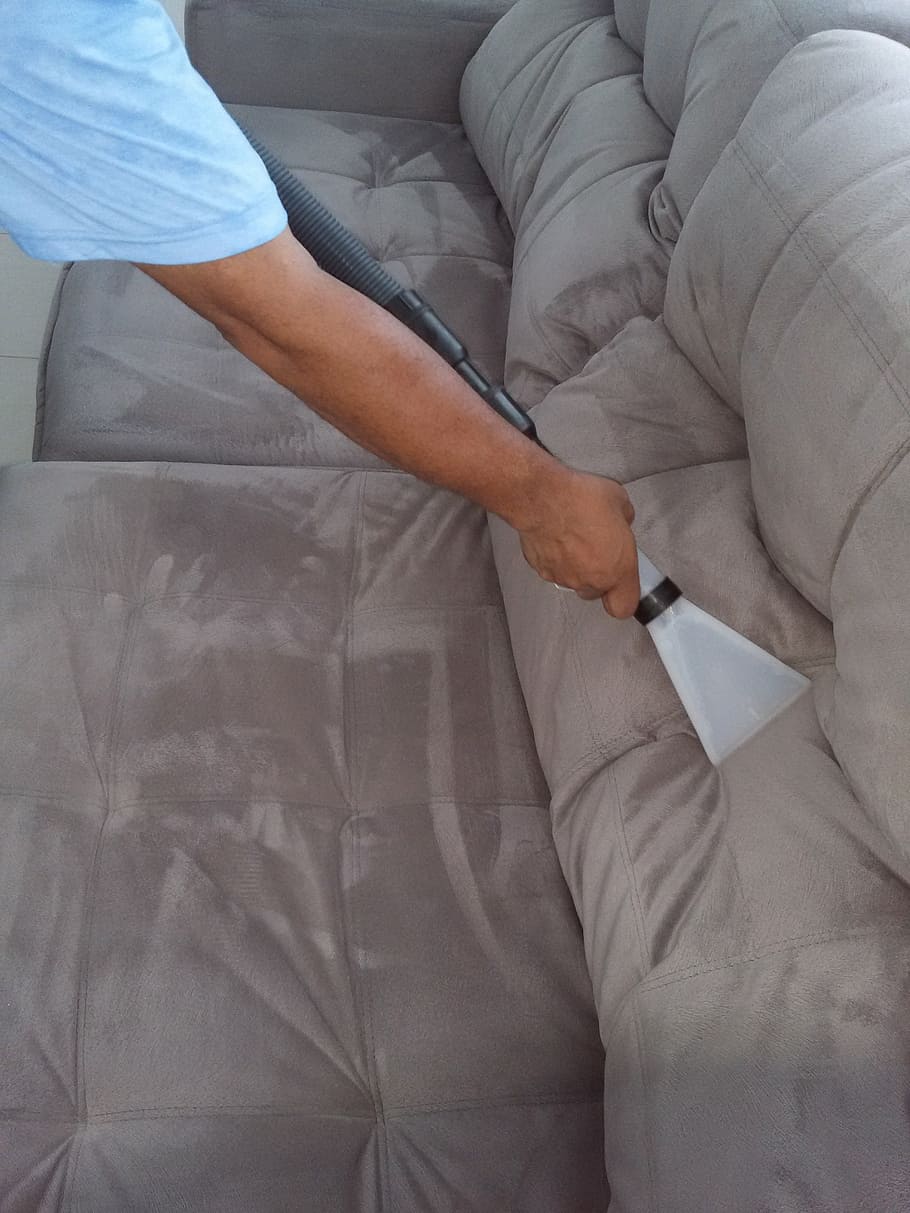 cleaning, of, sofa, indoors, two people, furniture, real people HD wallpaper
