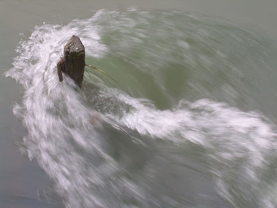 Running, Water, Water, Flow, Nature, Motion, wave, sea, river HD wallpaper