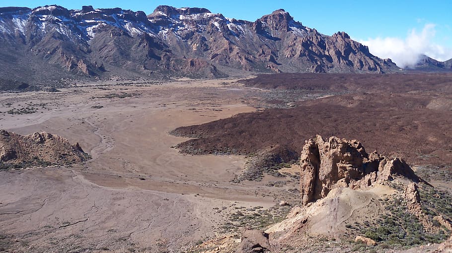 teide, volcano, tenerife, environment, mountain, scenics - nature HD wallpaper