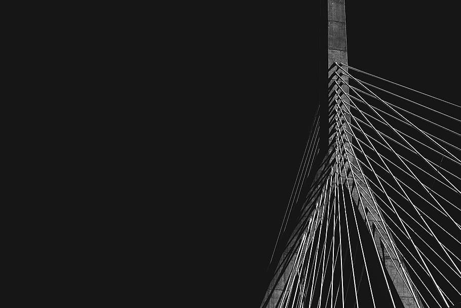 dark, black and white, infrastructure, architecture, built structure HD wallpaper