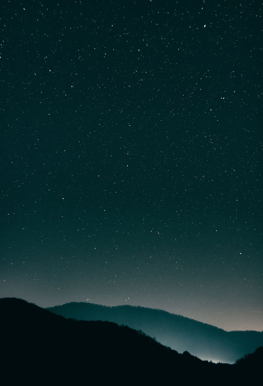 photo of stars during night time, mountain, highland, dark HD wallpaper