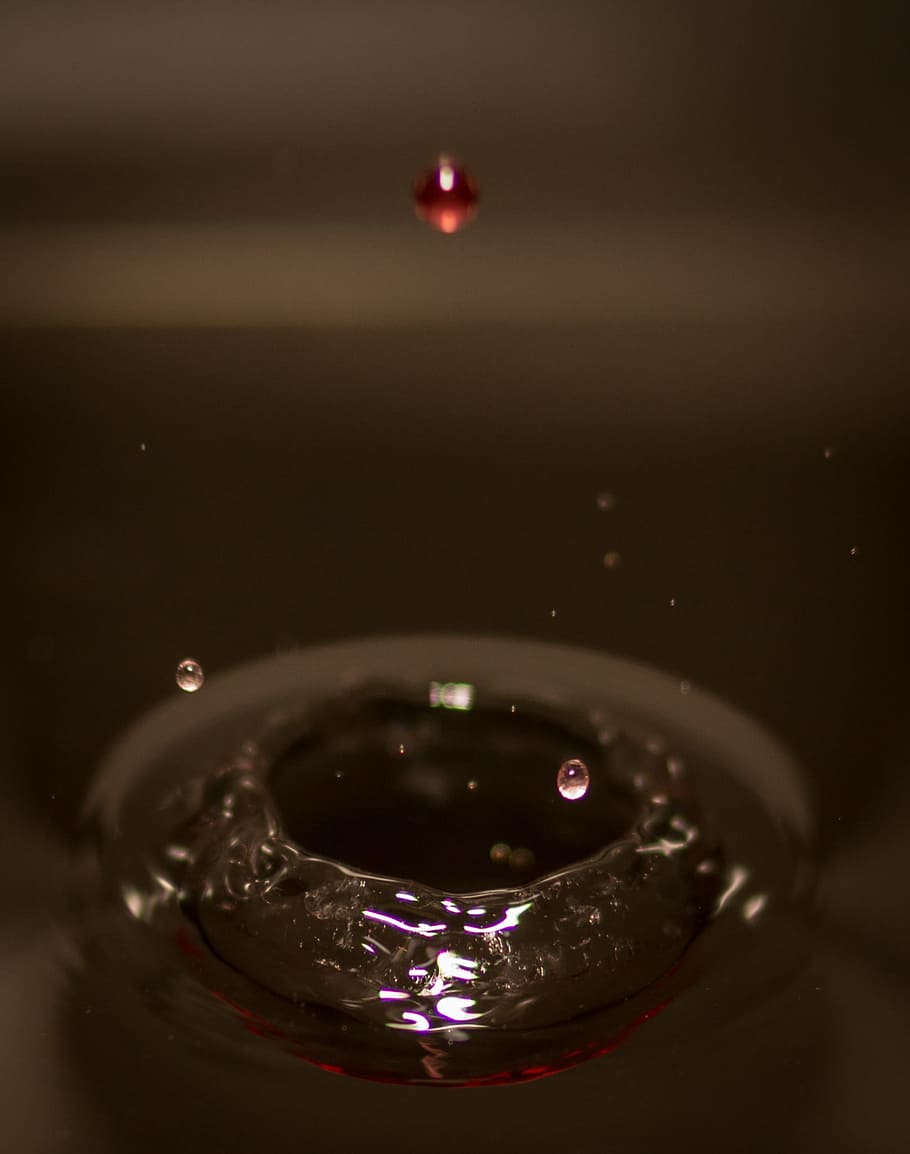 Water Drop, Splash, dropping, splashing, wet, rain, liquid HD wallpaper