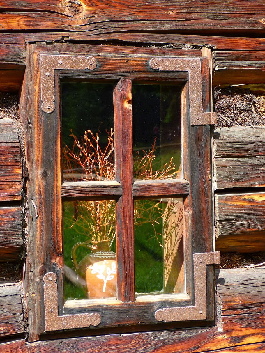 Window, Old, Detail, Architecture, Rural, the countryside, wooden house HD wallpaper