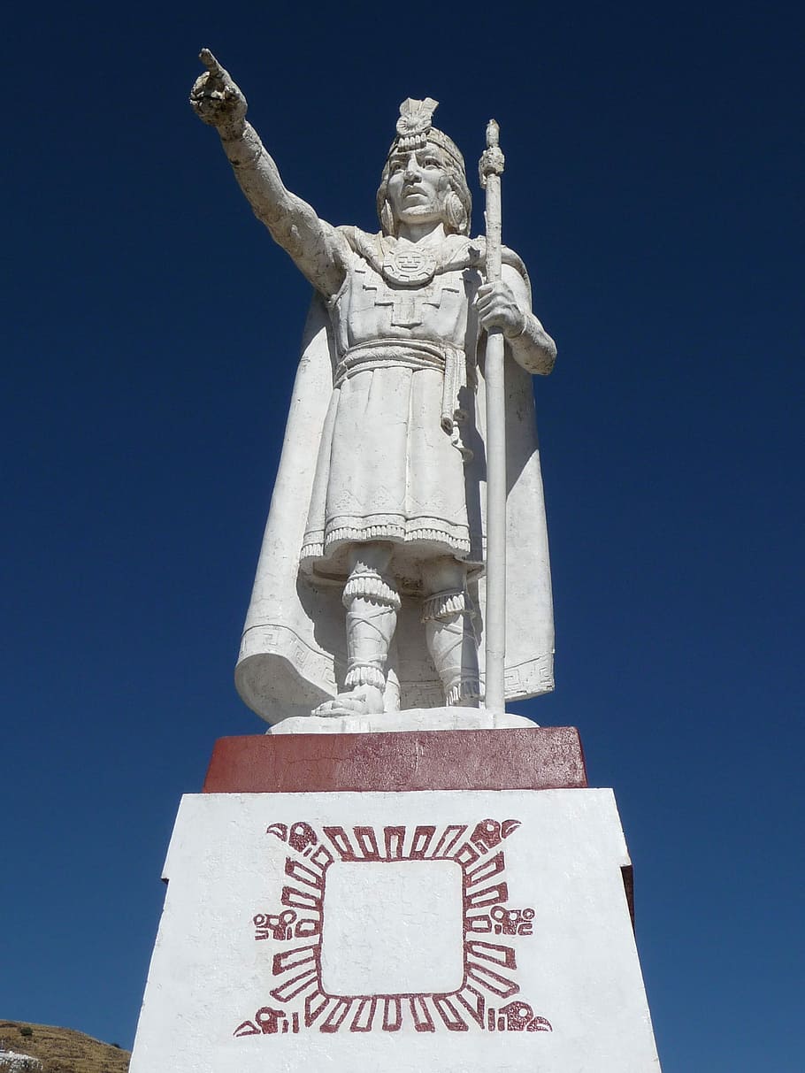 Statue, Inca, Puno, history, low angle view, sculpture, travel destinations HD wallpaper